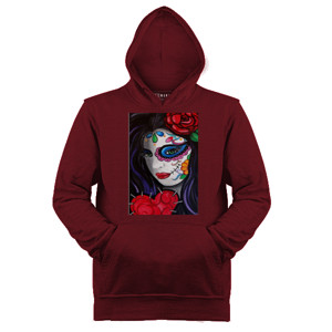 Jaket Hoodie ghost lady rose