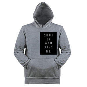 Jaket Hoodie shut up and kiss me