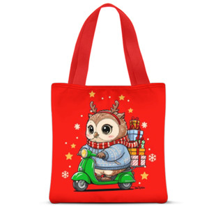 Tas Tote Fullprint Uncle Owl Deliver Goods