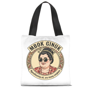 Tas Tote Fullprint Mbok Ginuk