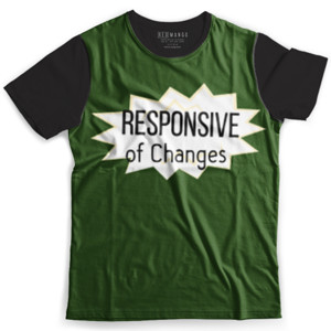 Kaos Fullprint Responsif terhadap Perubahan kata bijak motivasi