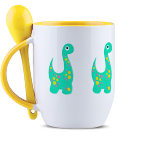 Mug Sendok Dino - Mug Sendok by Co_mbro