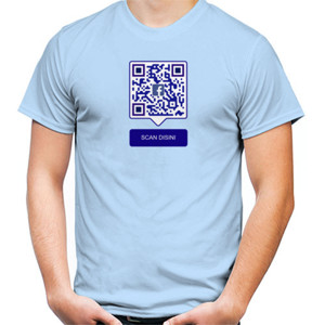 Kaos Kaos Kaos QR CODE (Maaf anda kena prank) CUSTOM