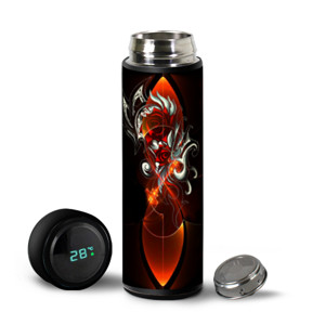 Tumbler Botol tumbler mawar LED