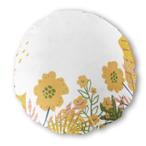 Bantal Bulat Aesthetic Floral