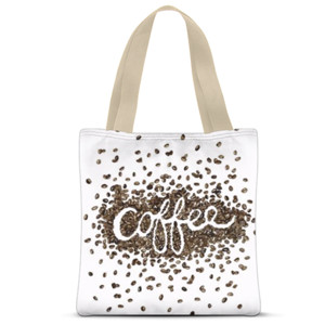 Tas Tote Fullprint tas tote motif coffee