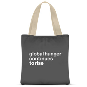 Tas Tote Fullprint global hunger