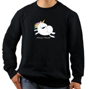 Jaket Sweater Always Be Yourself Unicorn