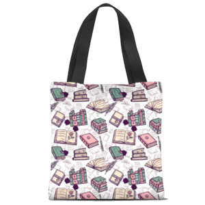 Tas Tote Fullprint BOOKS