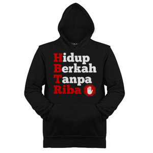 Jaket Hoodie Hidup berkah tanpa riba