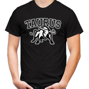 Kaos Zodiak Taurus Hitam