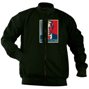 Jaket Bomber Kaos Nelson Mandela - Freedom (SBD3N)