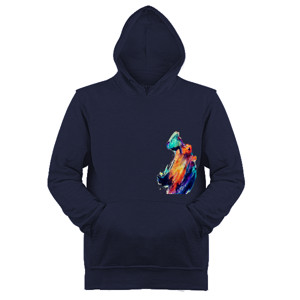 Jaket Hoodie hippo abstract