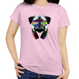 Kaos Music Lover Pug