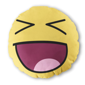 Bantal Bulat Smiley Emoticon 3
