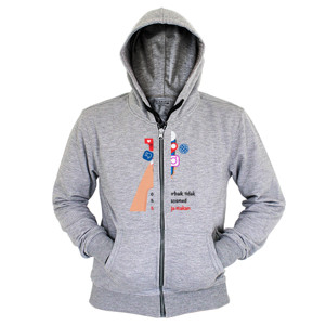 Hoodie Zipper Medsos Vs Meja Makan