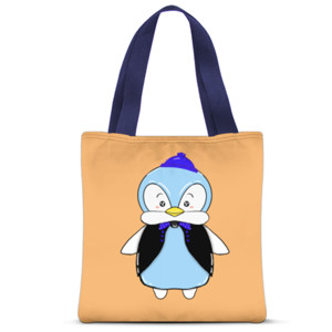Tas Tote Fullprint Penguin manis