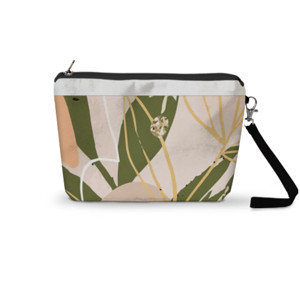 Pouch Trapesium leaves pattern 