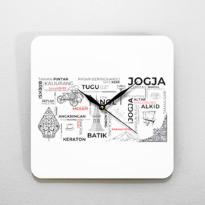 Jam Dinding Jam VISIT JOGJA