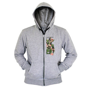 Hoodie Zipper Save The Forest
