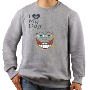 Jaket Sweater I LOVE MY DOG