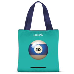Tas Tote Fullprint totebag 10ball_Blue