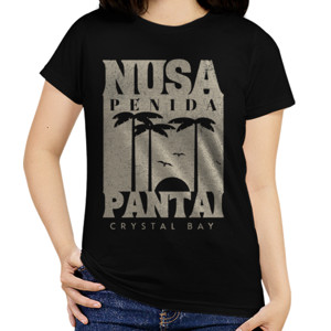 Kaos Crystal Bay Pantai di Nusa Penida