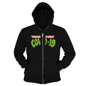 Hoodie Zipper Distro Murah COVID 19 TEENAGE NINJA