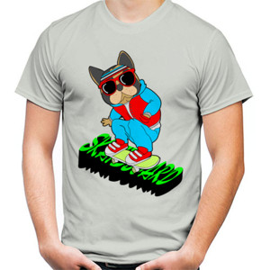 Kaos Skateboard Dog