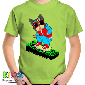 Kaos Skateboard Dog