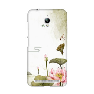 Lukisan Tema Bunga Lotus Casing HP