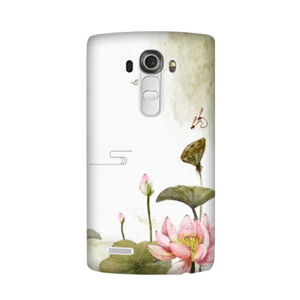 Lukisan Tema Bunga Lotus Casing HP