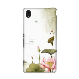 Lukisan Tema Bunga Lotus Casing HP