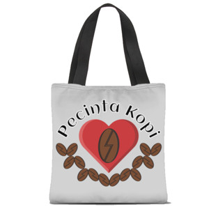 Tas Tote Fullprint Pecinta Kopi (Coffee Lovers)