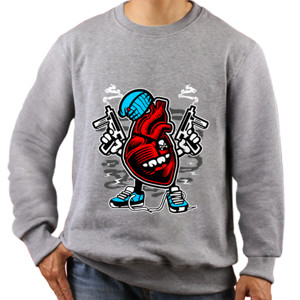 Jaket Sweater Heart crazy