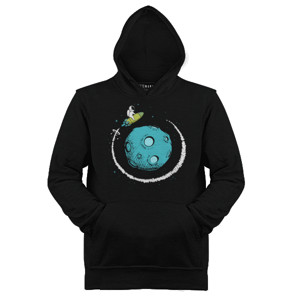Jaket Hoodie Baju Kaos Astronaut flying uround orbit planet
