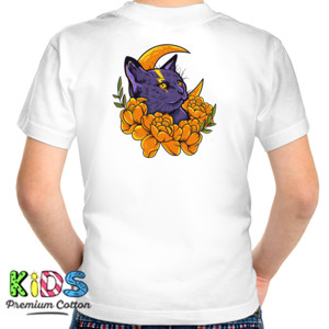 Kaos kaos kucing & bunga