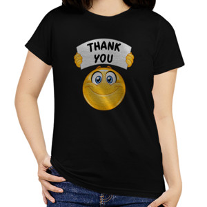 Kaos Baju Kaos Emoticon Thank You