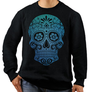 Jaket Sweater BLUE SKULL SUGAR