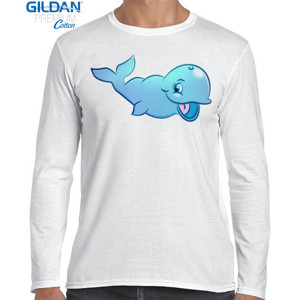 Kaos Cute Cartoon Whale - Kaos Ikan Paus Kartun Keren