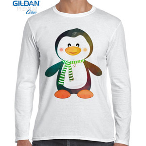 Kaos Cute Elegant Penguin - Kaos Penguin Keren Elegan