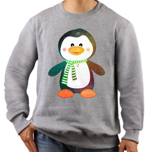 Jaket Sweater Cute Elegant Penguin - Kaos Penguin Keren Elegan
