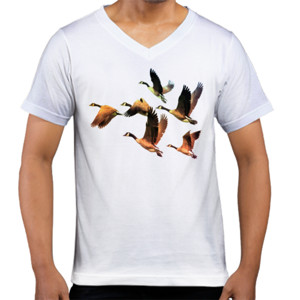 Kaos  Cute Flying Geese - Burung Angsa Cute Terbang