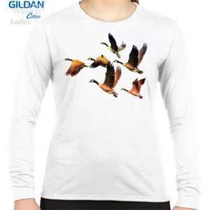 Kaos Cute Flying Geese - Burung Angsa Cute Terbang