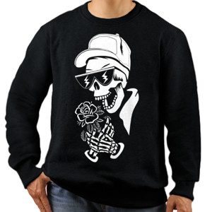 Jaket Sweater SKULL AND A ROSE