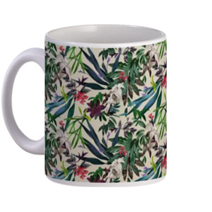 Mug kind green flower