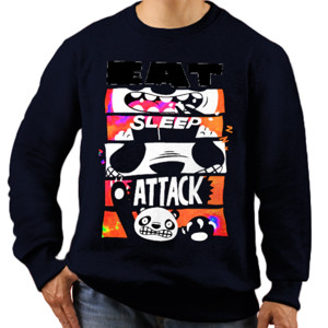 Jaket Sweater Kaos Panda Attack