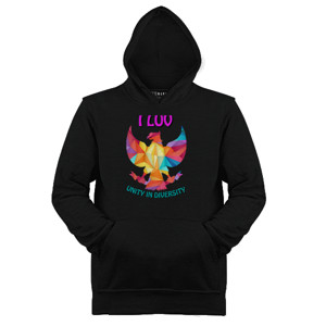 Jaket Hoodie I LUV GARUDA Unity In Diversity