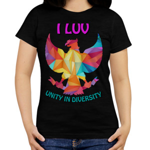 Kaos I LUV GARUDA Unity In Diversity
