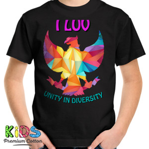 Kaos I LUV GARUDA Unity In Diversity